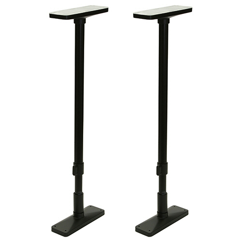 家具転倒防止突っ張り棒 65-100cm ﾏｯﾄﾌﾞﾗｯｸ 1ﾊﾟｯｸ(2本)