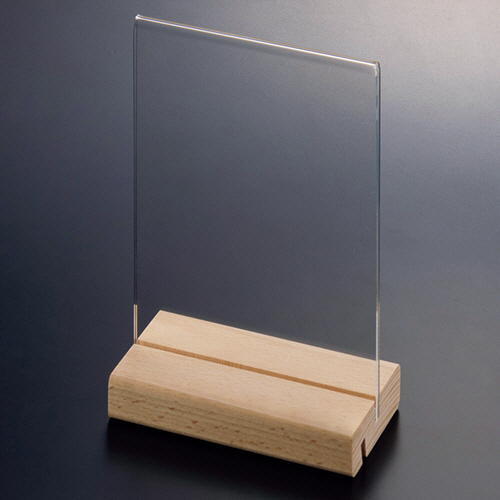 木製ｽﾀﾝﾄﾞ付 ｱｸﾘﾙｻｲﾝﾎﾙﾀﾞｰ A6 1個