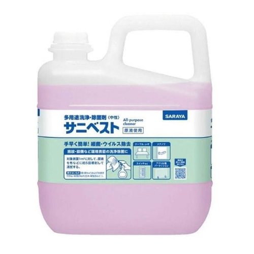 アルコール製剤 感染対策 洗浄剤 サニベスト 5kg サラヤ画像
