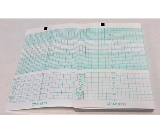 分娩監視用記録紙　幅150mm×長15m/折100mm（折り畳み型）　40冊入画像