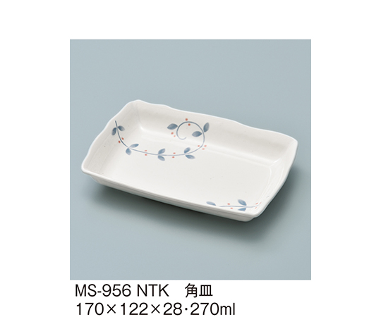 角皿　南天唐草