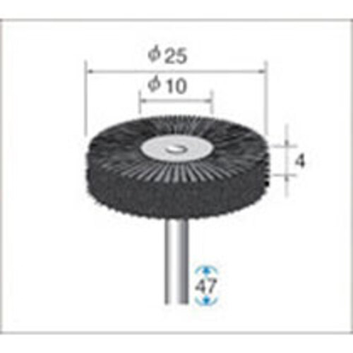 毛ﾌﾞﾗｼ豚毛 特厚ﾀｲﾌﾟ 1ﾊﾟｯｸ(10本)画像
