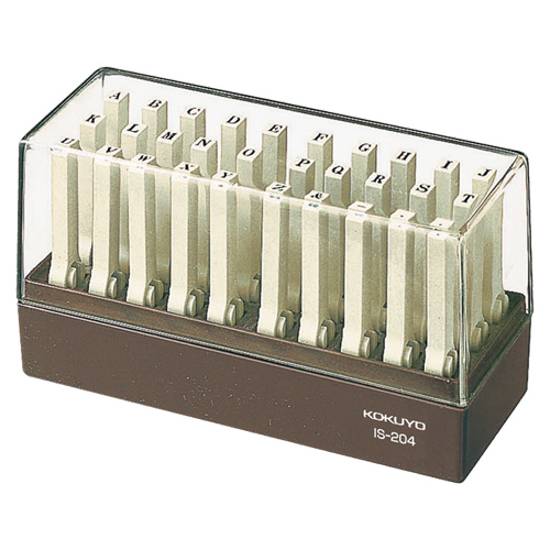 ｴﾝﾄﾞﾚｽｽﾀﾝﾌﾟ(英字ｾｯﾄ) 4号 1ｾｯﾄ(6個)