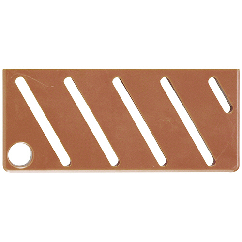 HACCP庖丁差用ｶﾗｰﾌﾟﾚｰﾄ A(斜め)ﾀｲﾌﾟ ﾌﾞﾗｳﾝ 1枚画像