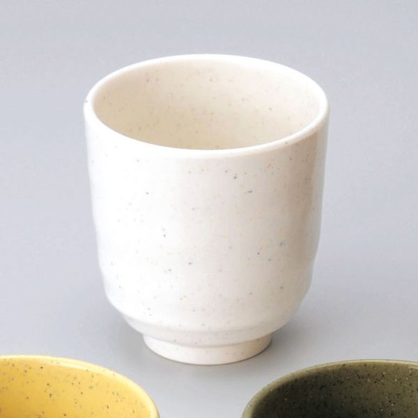 メラミン食器 M11-100 湯呑み 白 マイン画像