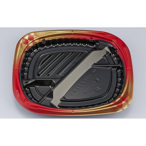 シーピー化成 弁当容器 CBFまろん8-1 ゴルトBR 本体画像