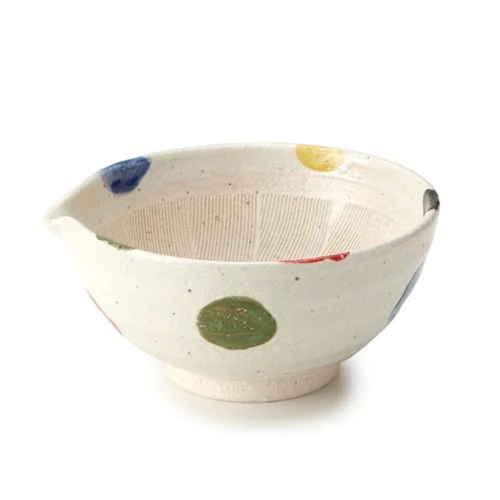 すり鉢 5号 17cm 片口 水玉 和食器 陶器画像