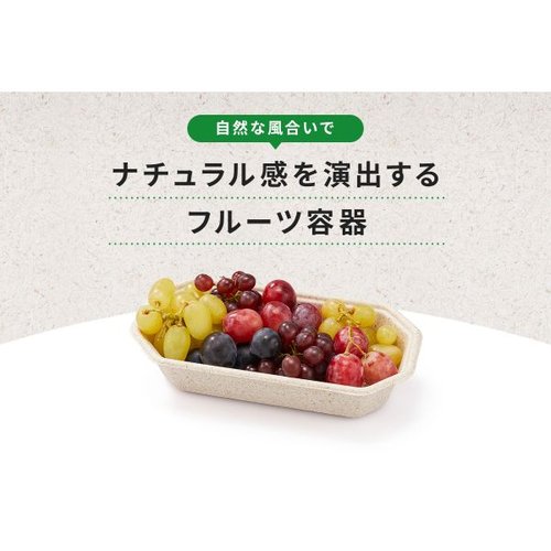 フルーツ容器 WBフルーツ 2L パックスタイル 透明なプラスチック容器にフルーツが詰められた状態で、上部が開いている様子