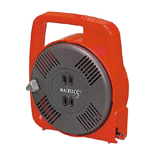 ﾏｯｸﾘｰﾙ 単相100V 5m 手動巻 ﾚｯﾄﾞ 1個画像