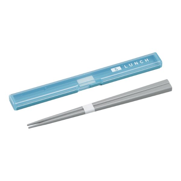 弁当小物 STOCK＆LUNCH スリム箸箱セット HS-18 ブルー画像