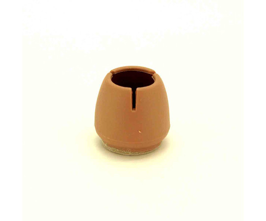 ワイドフェルトキャップ　丸脚用　21-32mm　薄茶画像