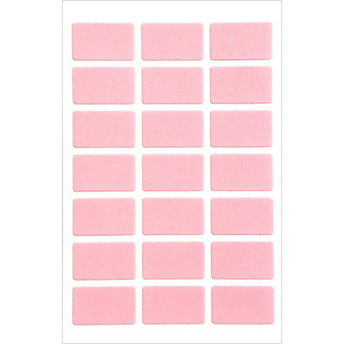 ﾀｸﾞﾍﾟﾀﾗﾍﾞﾙ ﾋﾟﾝｸ 1ｼｰﾄ(21枚)画像