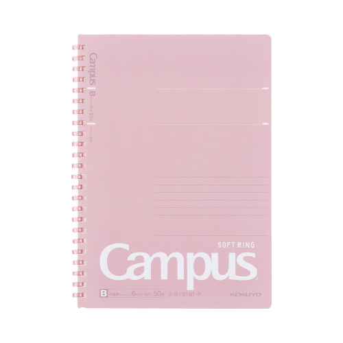 キャンパスソフトリング（ドット罫）Ａ５　ピンク画像