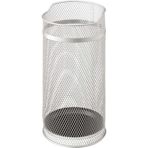 ラウンドメッシュ傘立て　シルバー画像