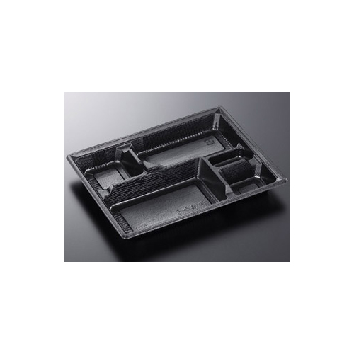 中央化学 弁当容器 HS 古今 L-5 黒ME 本体画像