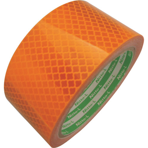 軟質高輝度ﾌﾟﾘｽﾞﾑ反射ﾃｰﾌﾟ DM9600 50mm×5m 黄 1巻画像