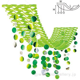 グリーンドットプリーツハンガー画像