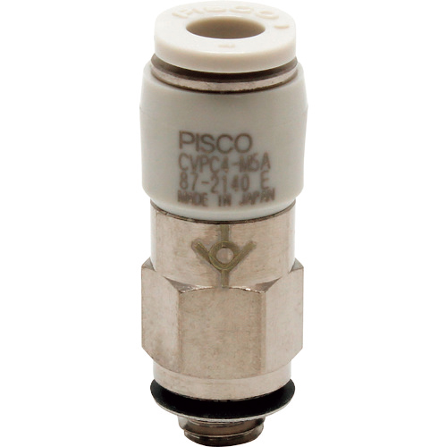 ﾁｪｯｸﾊﾞﾙﾌﾞ ｽﾄﾚｰﾄ樹脂ﾀｲﾌﾟ おねじ側入力 1個