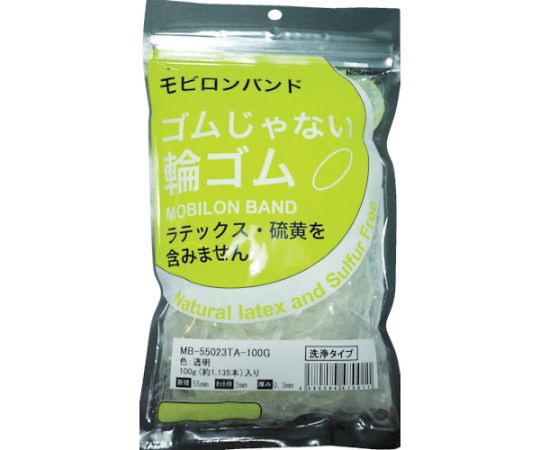 モビロンバンド55X2X0.3透明/洗浄タイプ100G 1袋（1135本入）画像