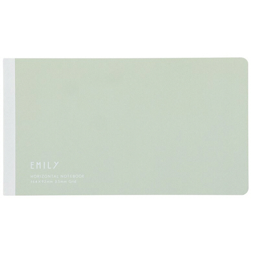 EMILy 横長ﾉｰﾄ ﾍﾟｰﾙｸﾞﾘｰﾝ 1ｾｯﾄ(5冊)画像