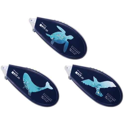 ﾃｰﾌﾟのり ﾋﾟｯﾄｴｱｰ 漁網ﾘｻｲｸﾙ ｱｿｰﾄB 1ﾊﾟｯｸ(3個)画像