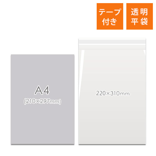 商品の梱包に便利なOPP袋