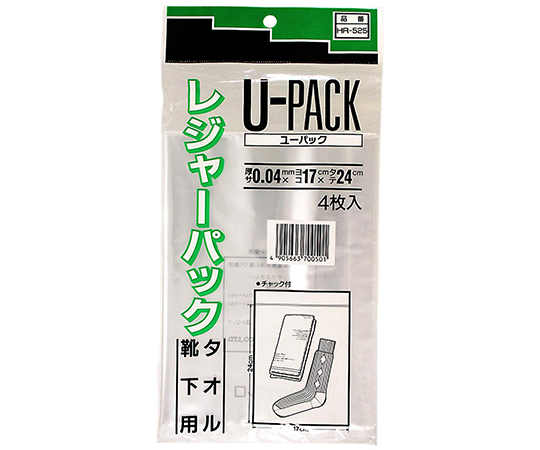 ユーパック　レジャーパック　170mm×240mm×0.04mm　4個入画像