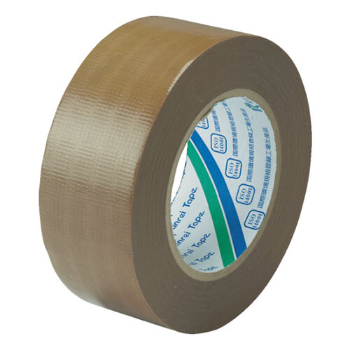 リンレイテープ 包装用PEワリフテープ 茶色 50mm×50m EF67150X50画像