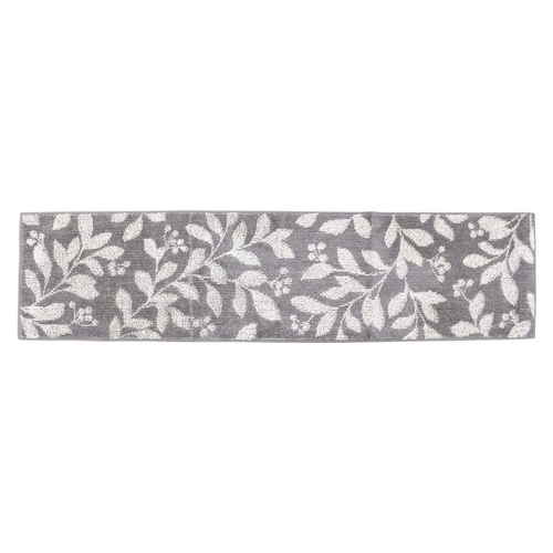 キッチンマット　コーナー吸着キッチンマット　スティルリーフ　45×180cm　グレー画像