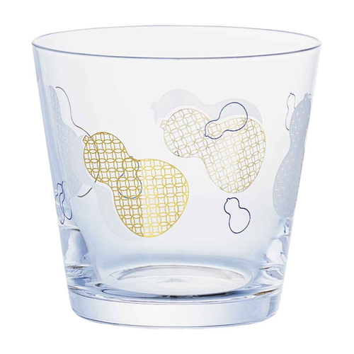 グラス 和紋 杯 瓢箪と七宝柄画像