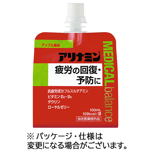 ｱﾘﾅﾐﾝ ﾒﾃﾞｨｶﾙﾊﾞﾗﾝｽ ｱｯﾌﾟﾙ風味 100mL ﾊﾟｳﾁ 1ｾｯﾄ(36ﾊﾟｯｸ)画像