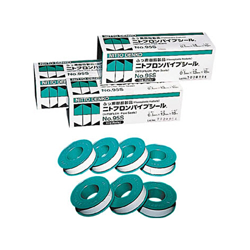 日東 ﾆﾄﾌﾛﾝﾊﾟｲﾌﾟｼｰﾙ No.95S 0.1mm×13mm×5m 1巻画像