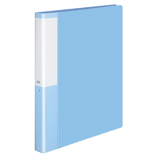 ｸﾘﾔｰﾌﾞｯｸ(POSITY) 替紙式 A4ﾀﾃ 30穴 25ﾎﾟｹｯﾄ付属 背幅33mm ﾗｲﾄﾌﾞﾙｰ 1冊画像