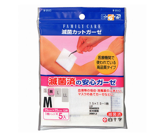 FC（ファミリーケア）　滅菌カットガーゼ　M　5枚入×10袋画像