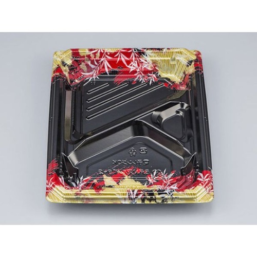 シーピー化成 弁当容器 BFNアルバ8-2 みお赤 本体 発泡画像