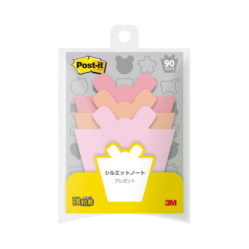 ポストイットシルエットノート強粘着プレゼントＸ１０画像