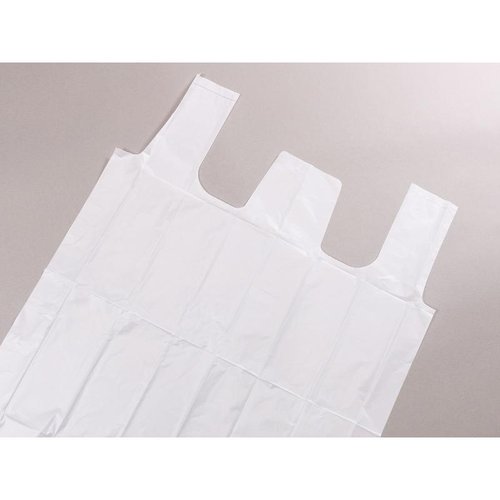 HDゴミ袋 スマートキューブ nocoo in(ノクーイン) とって付き 30L 半透明 50枚 0.017mm 日本サニパック 半透明のゴミ袋がとって付きで整然と並んでいる様子