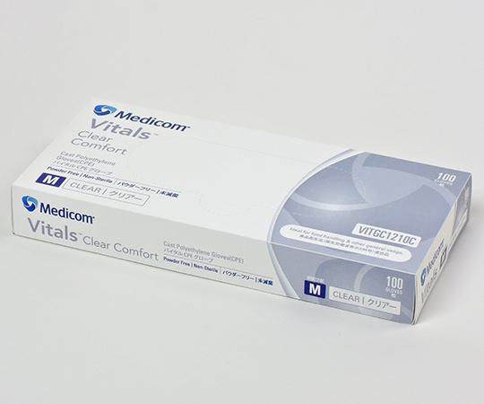 バイタル CPEグローブ クリアー Mサイズ 1箱（100枚入）画像