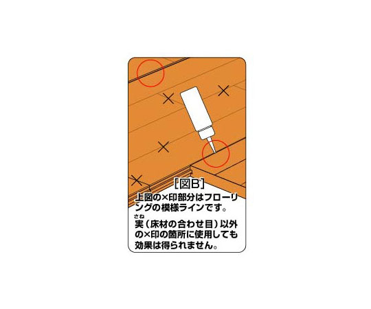 床鳴りピタットミニ 側面から見た商品の包装が明瞭に表示されている