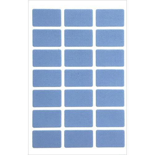 ﾀｸﾞﾍﾟﾀﾗﾍﾞﾙ ﾌﾞﾙｰ 1ｼｰﾄ(21枚)画像