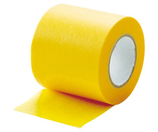 建築塗装用マスキングテープ　幅50mm長さ18m　2巻入　イエロー画像