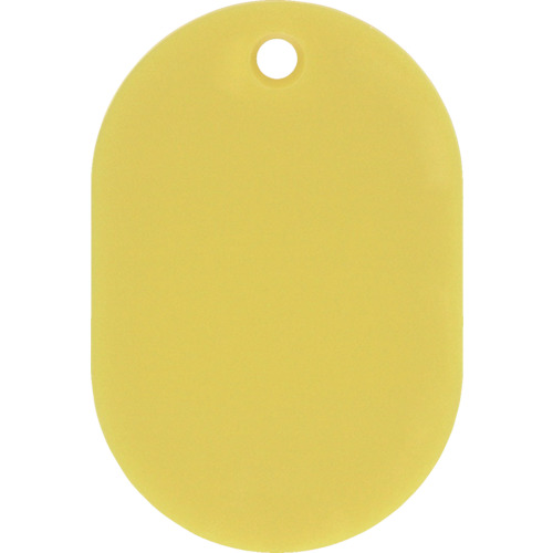 小判札(無地札) 黄 45×30mm ｽﾁﾛｰﾙ樹脂 1枚画像