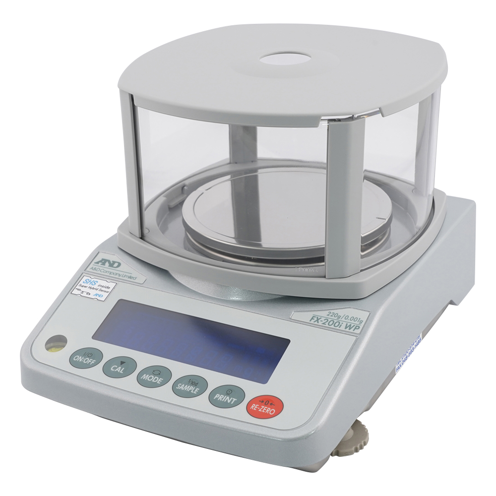 防塵・防水型電子天びん FX-iWPシリーズ ひょう量:220g 最小表示:0.001g画像