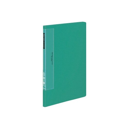 クリヤーブックウェーブカット　固定式Ａ４縦２０Ｐ緑画像