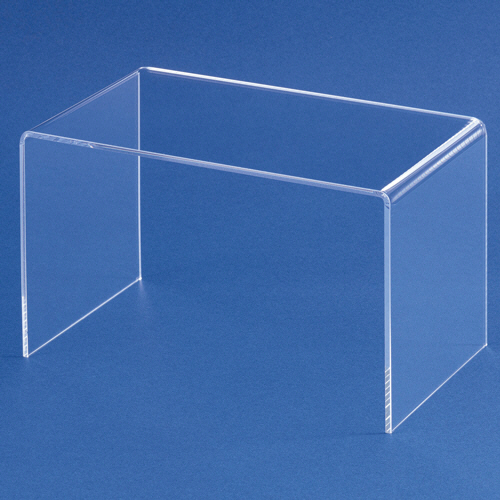 ｱｸﾘﾙｺの字型ﾃﾞｨｽﾌﾟﾚｲ 透明 W200×D120×H120mm 1組(2個)画像