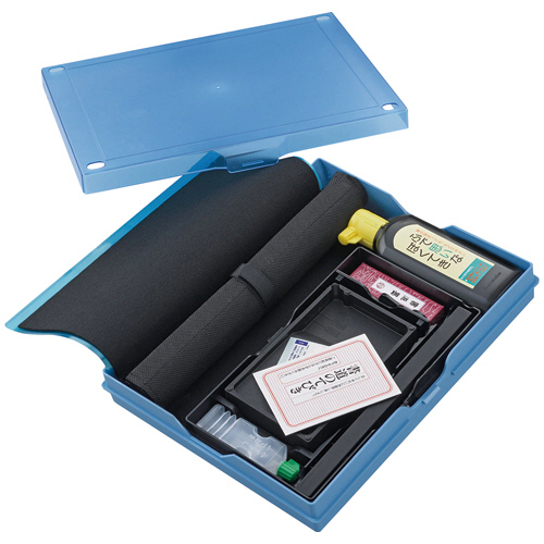 書道用品ｾｯﾄ ｸﾘｱﾌﾞﾙｰ 1個画像