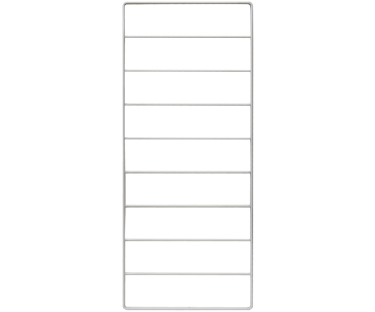 壁面収納　Dulike　デュライク　1×4材4枚用　棚パネル　白　906×372mm 白い棚パネルが横向きに置かれ、表面の滑らかさと端の仕上げが強調されている状態
