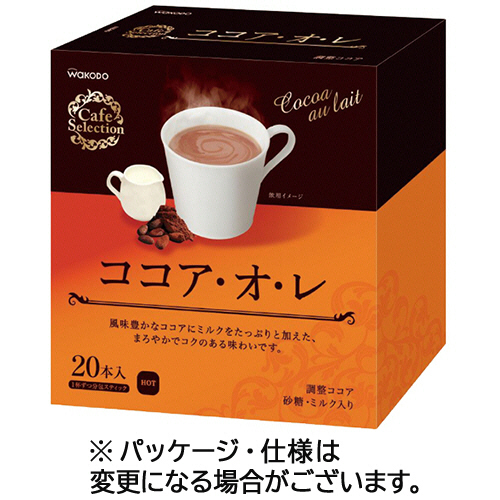 WAKODO ｶﾌｪｾﾚｸｼｮﾝ ｺｺｱ･ｵ･ﾚ ｽﾃｨｯｸﾀｲﾌﾟ 1箱(20本)