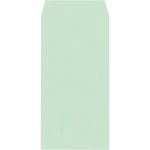 ソフトカラー封筒　長３　〒枠無　グリーン　１００枚画像