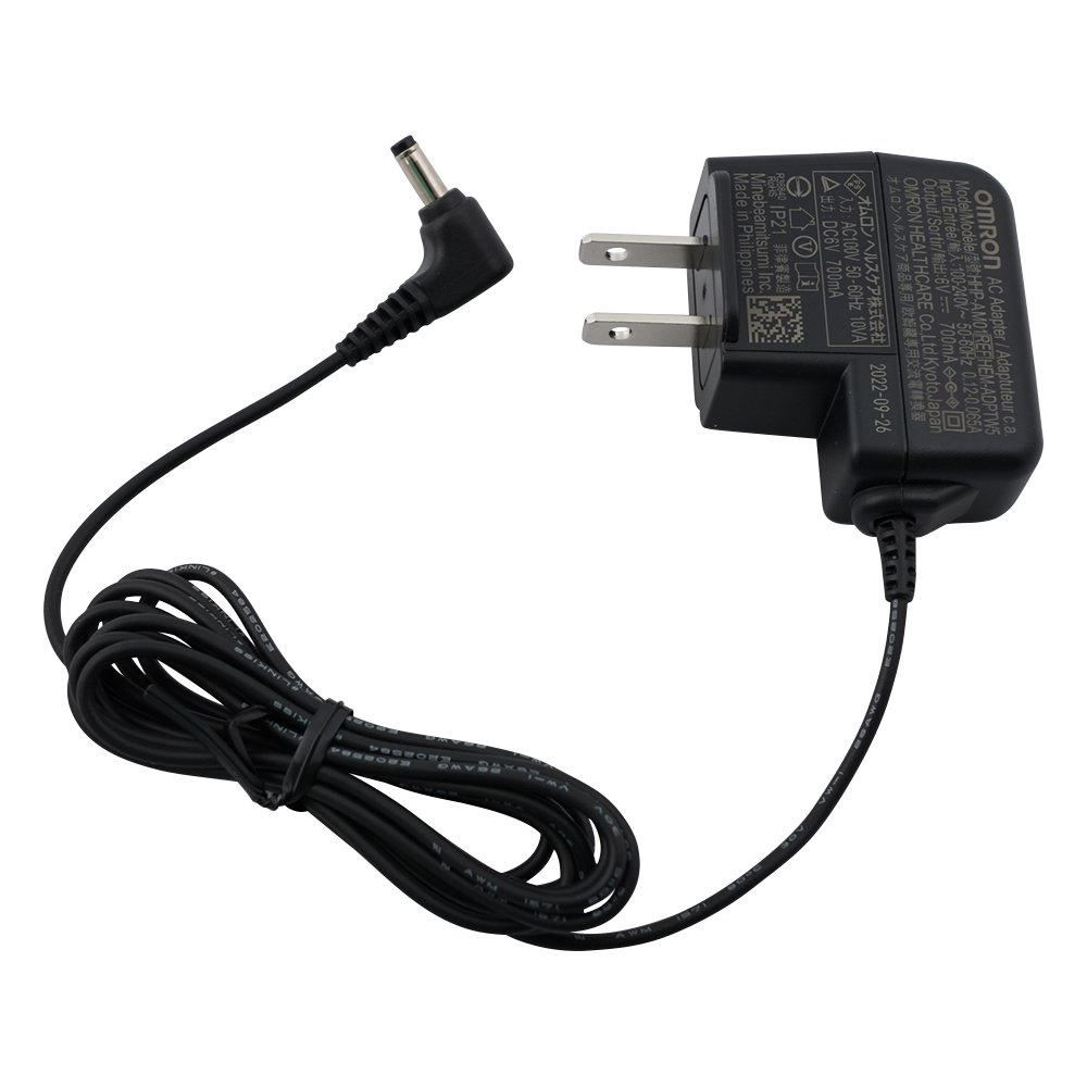 上腕式血圧計交換用ACアダプタ画像